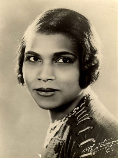 A head and shoulders portrait of Marian Anderson