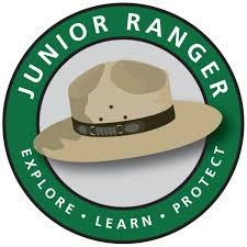 This is the Junior Ranger Logo- it is round with a flat hat in the center.