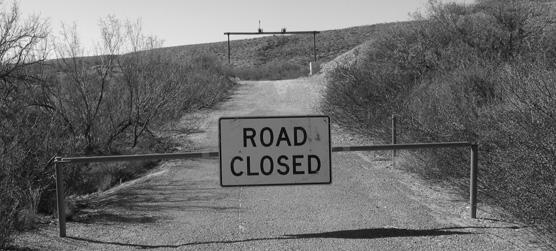 The Boquillas crossing, currently closed.