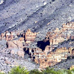The red rocks formation in Blue Creek Canyon The red rocks formation in Blue Creek Canyon