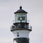 visitors enjoying the view from the lighthouse gallery