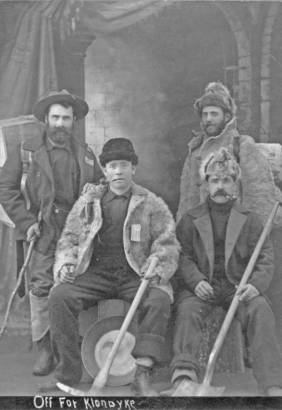 KLONDIKE GOLD DISCOVERIES KLONDIKE RIVER MINERS ANTIQUE