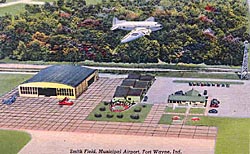 Historic postcard of Smith Field, c. 1940