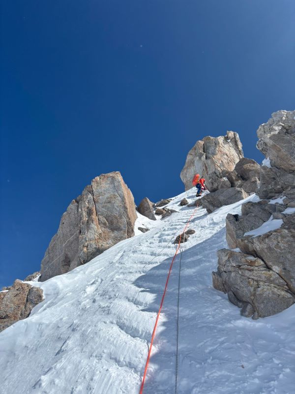 Photo III Ranger Report, Team Barrier A mountaineering ranger climbs