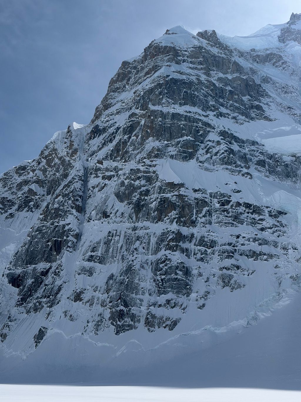 Photo North Buttress Mt Hunter Thanks to Jingyi Zhang for the photo capturing conditions on the North Buttress of Mt. Hunter this last week.