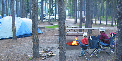 Camping at Bowman Lake Campground