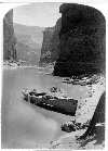 POWELL'S BOATS IN MARBLE CANYON 1872