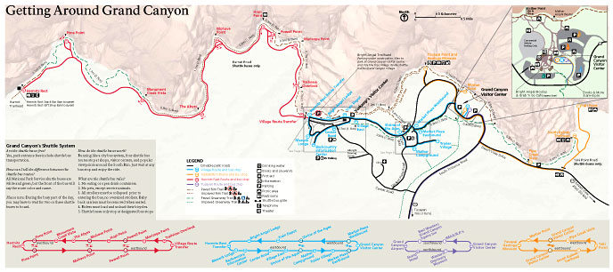 2012 South Rim Summer Guide Map (detail)