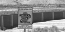 Tornillo Creek Bridge and Mission 66 Sign