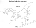 Click here for larger image (Juniper Lake Campground map)