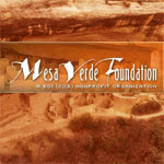 Mesa Verde Foundation Logo with Cliff Palace in the background.