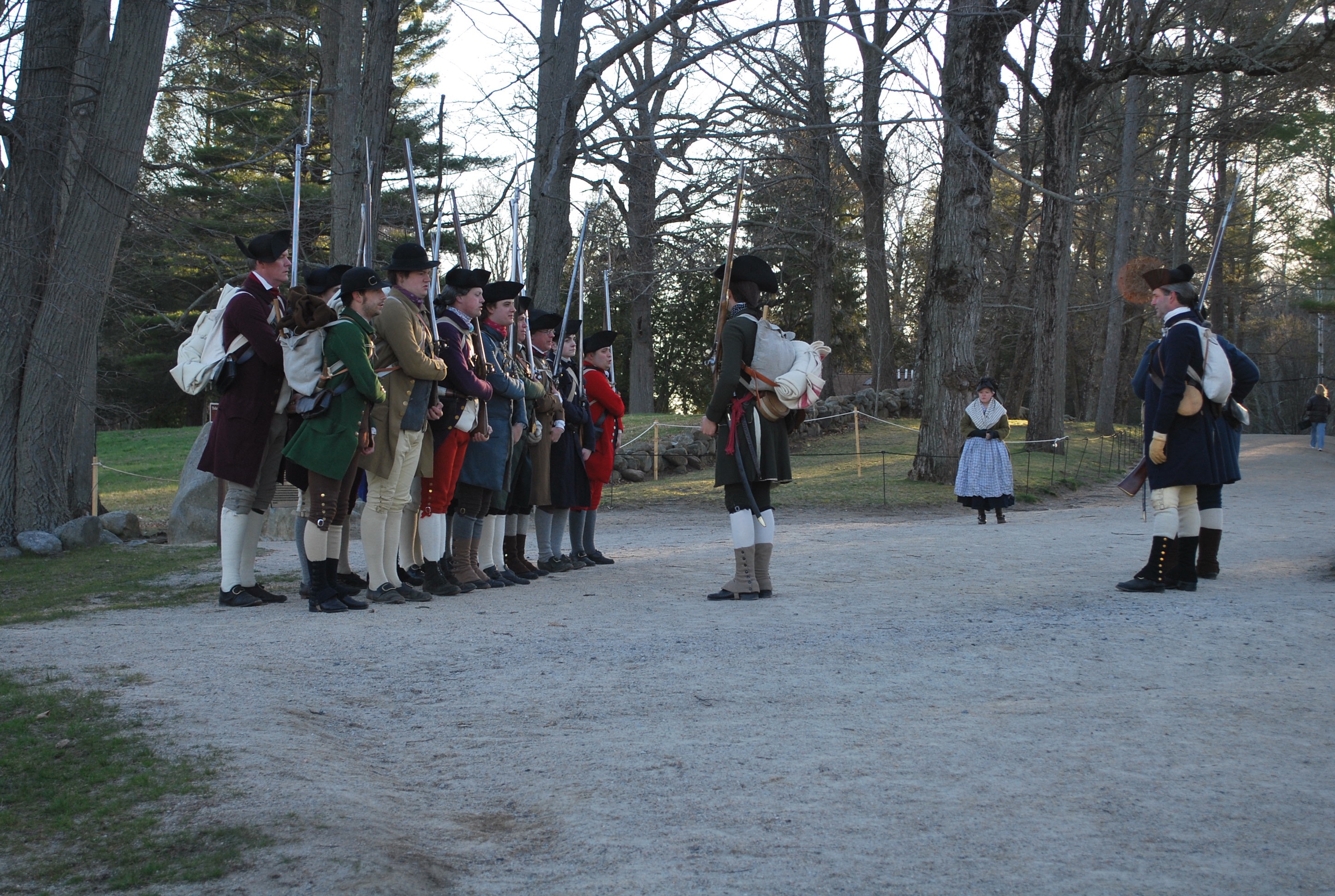 Patriot's Weekend at Minute Man National Historical Park, featuring Captain Brown's Company.