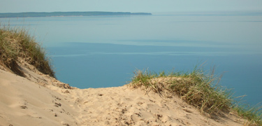 Lake Michigan over the Dunes