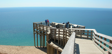 Lake Michigan Overlook on Pierce Stocking Drive