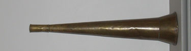 Photo of lock horn used by boatmen to signal their approach to locks.