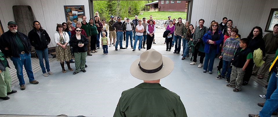 Ranger Community talk Lake Clark National Park Ranger Meeting with the Community.