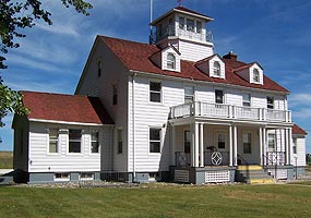 The former Grand Marais U.S. Coast Guard Station now serves as a Ranger Station at Pictured Rocks National Lakeshore. The former Grand Marais U.S. Coast Guard Station now serves as a Ranger Station at Pictured Rocks National Lakeshore.