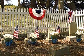 Memorial Day Decorations at the Life Saving Service Cemetery at G Ranch © Elaine Straub Memorial Day Decorations at the Life Saving Service Cemetery at G Ranch © Elaine Straub