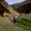 hikers in lobo canyon, santa rosa island timhaufphotography.com