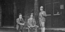 John Muir and William Kent with guest at Muir Woods Inn.