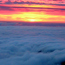 Sunset above the clouds