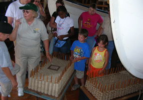 Preparing the rope for the Lyle Gun