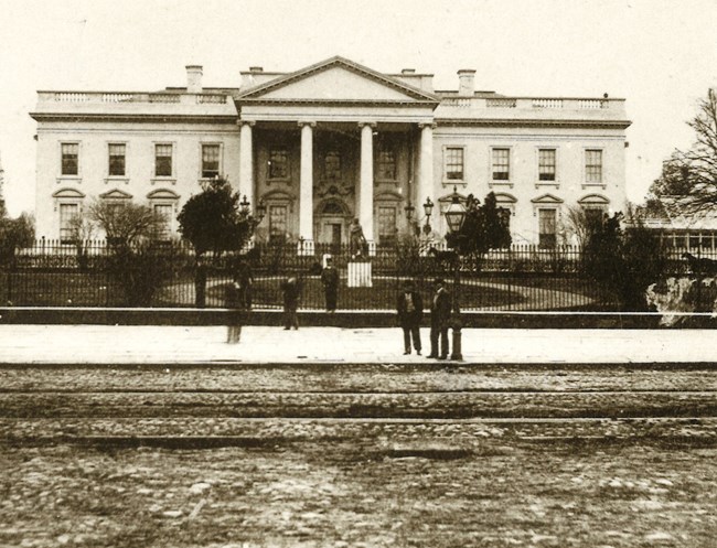 White House fence, 1861