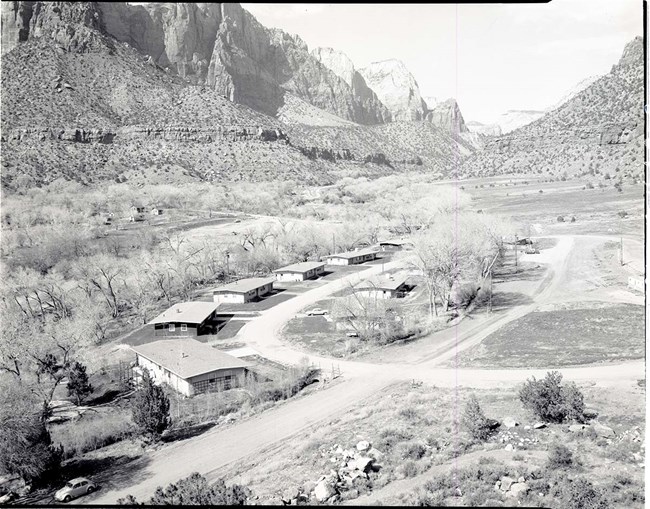Ranch Style homes at staff housing area in Zion National Park