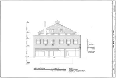 HABS drawing of Wesleyan Chapel