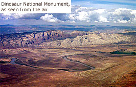 Dinosaur NM as seen from the air