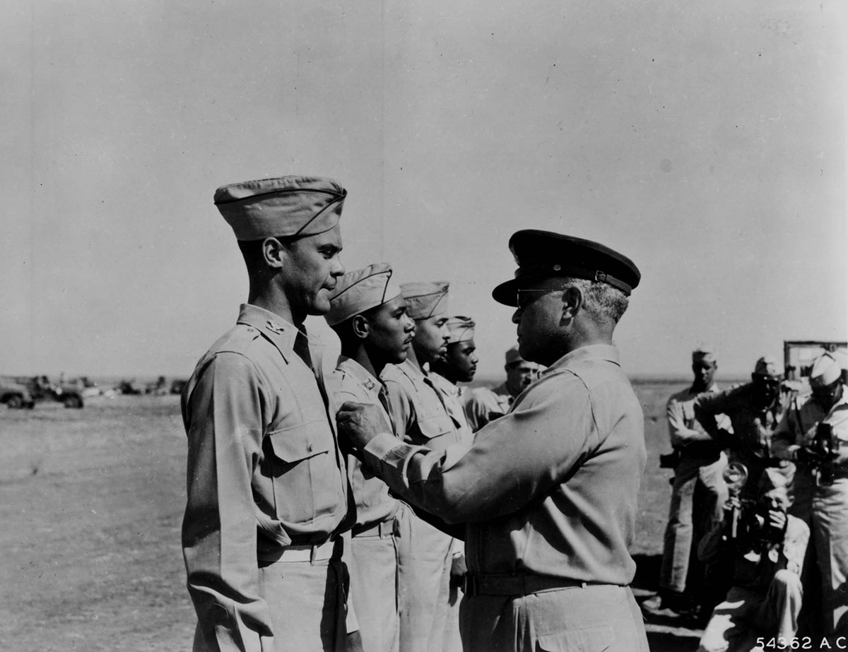 Photograph of General Benjamin Oliver Davis and Benjamin Oliver Davis, Jr.