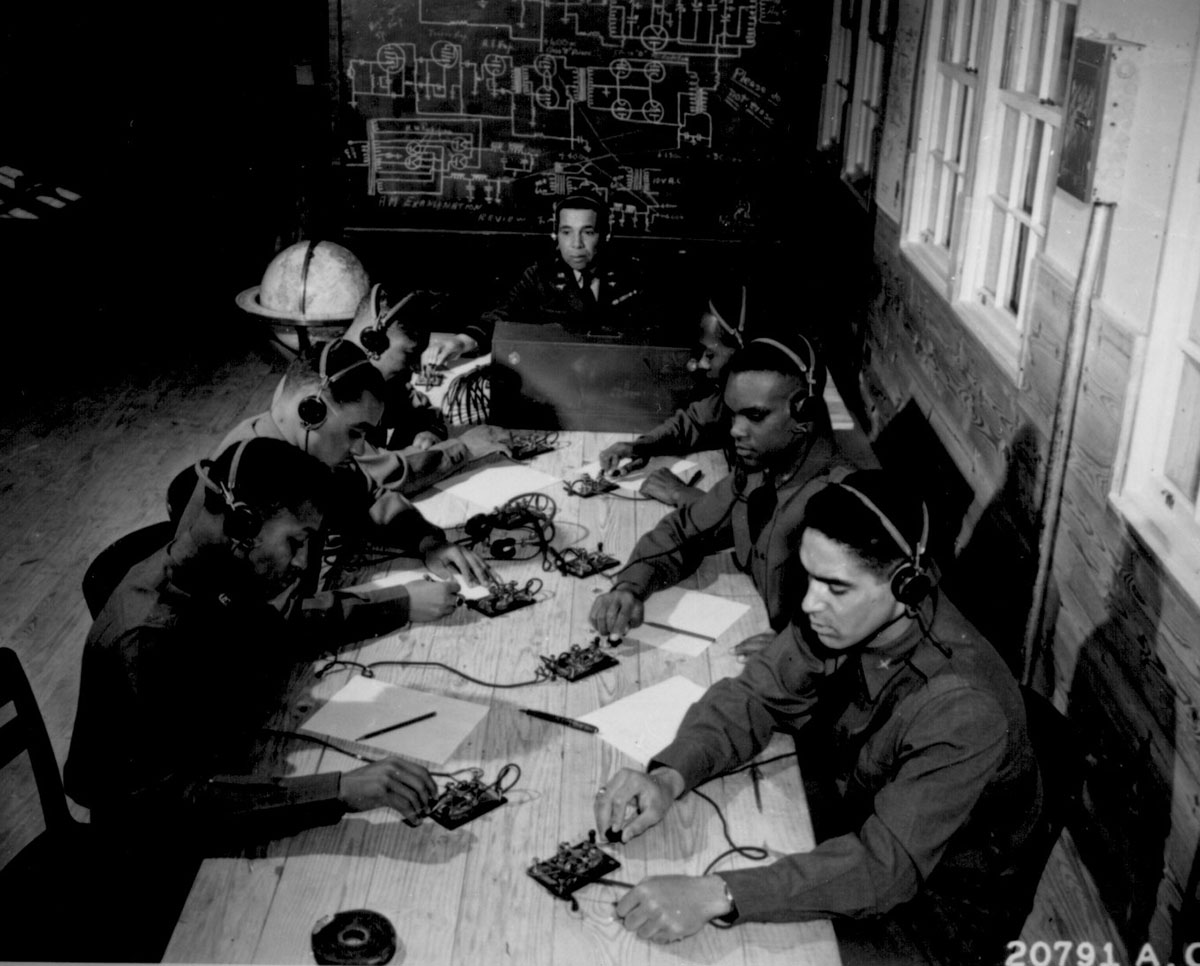 Code Lesson at Tuskegee Army Air Field