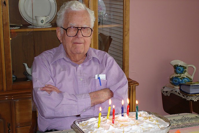 Bill Maris and a birthday cake