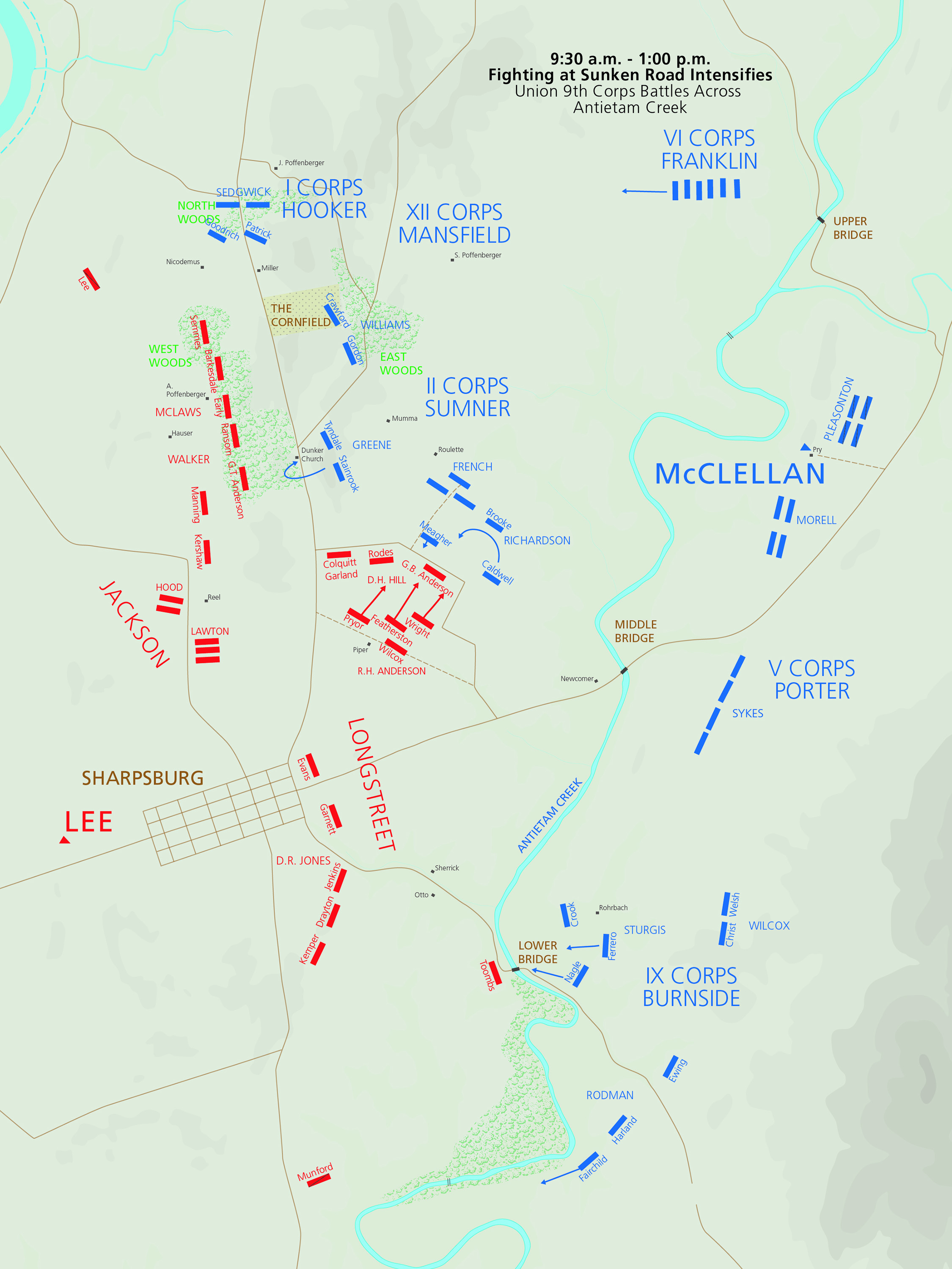 Battle Of Antietam Location Map