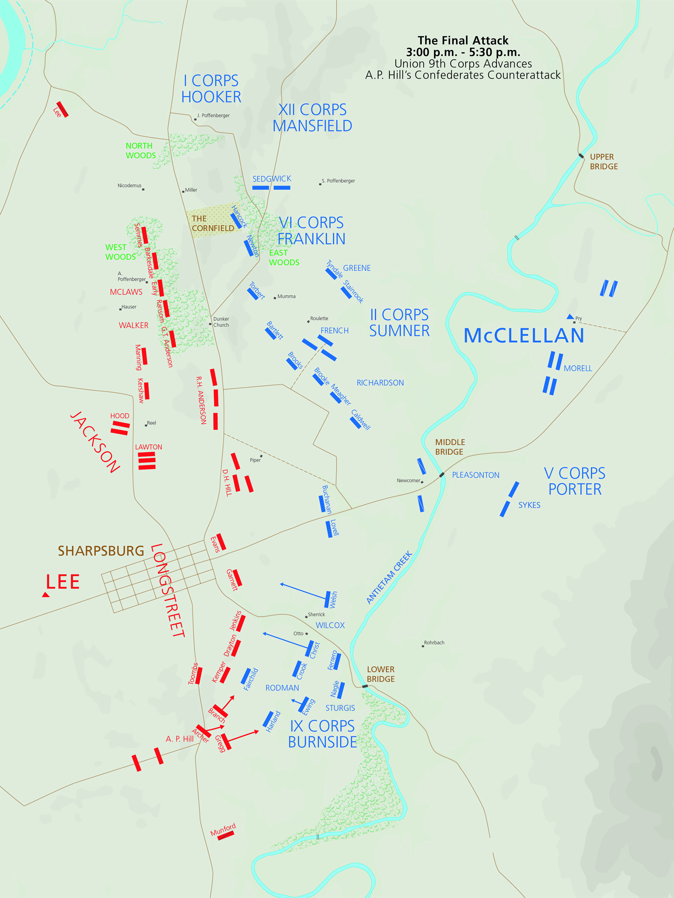 Antietam Battle Map 5 