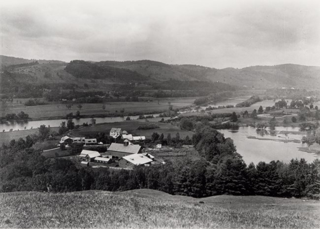 . View across the core of  Blow-Me-Down