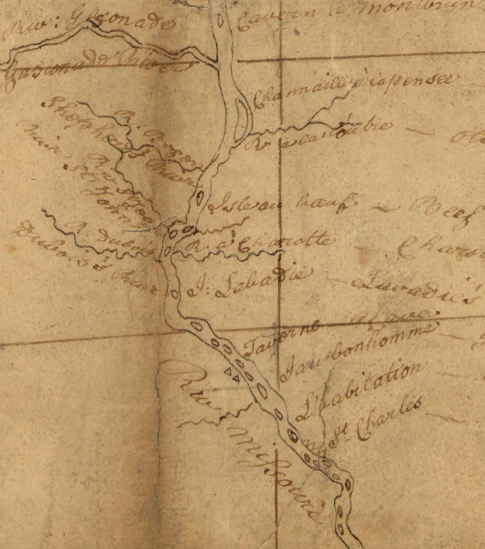 1798 Finiels Evans Mackay Et Al Map Missouri River Cropped Copy 