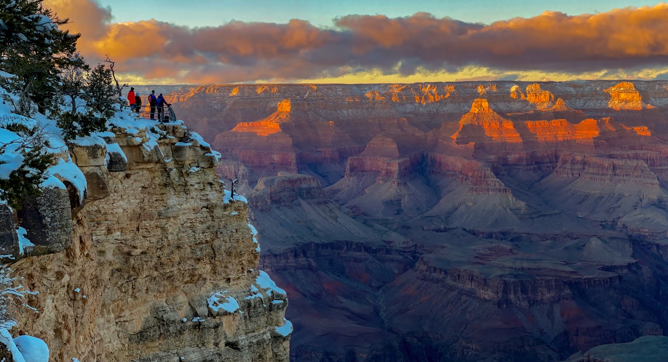 Winter Sunset from Yavapai Point - Friday January 6, 2023