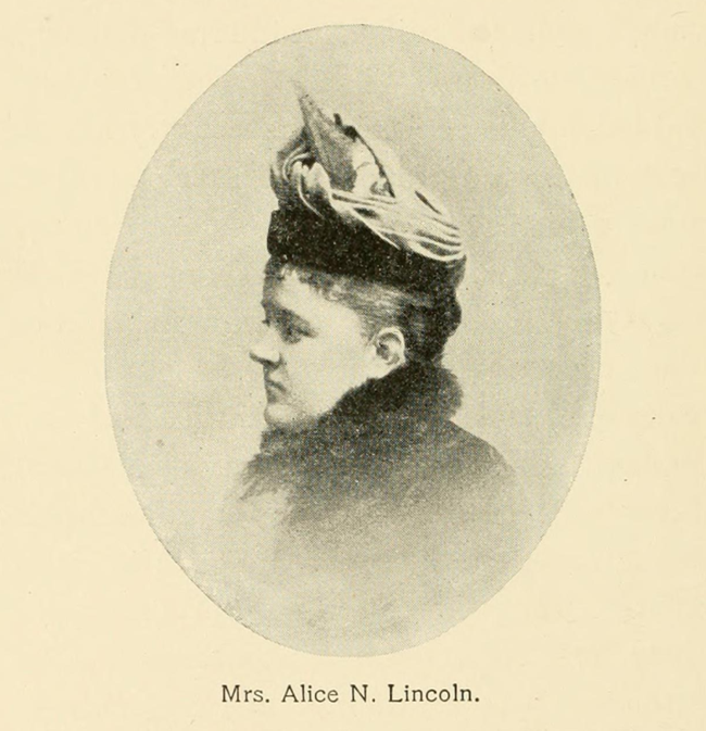 AliceNLincoln-HeroicPersonalities side profile head shot of a woman wearing a hat.