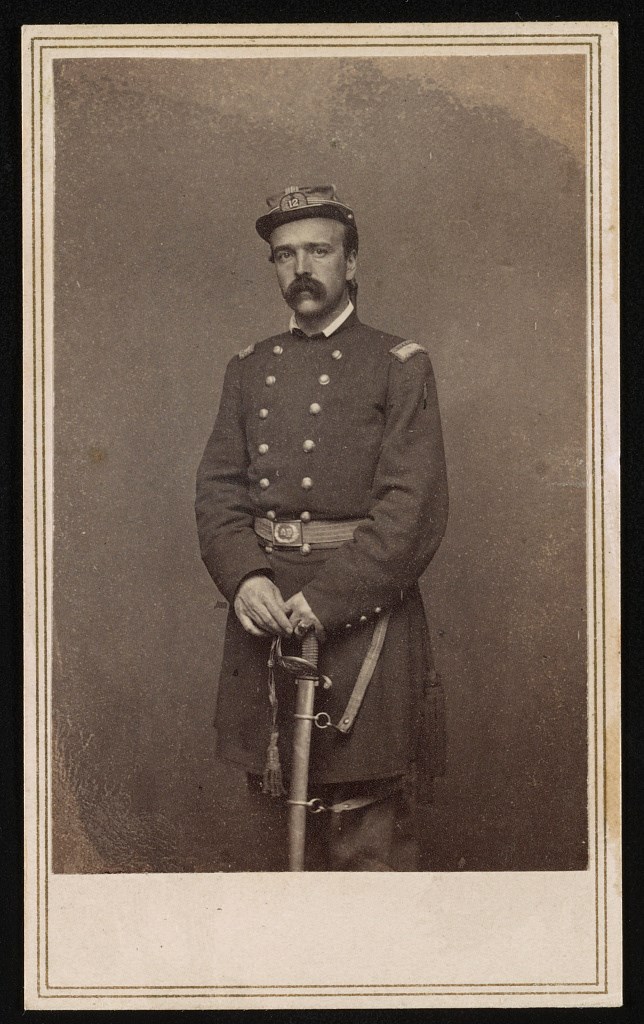 General Daniel Butterfield posed for a portrait in his uniform.