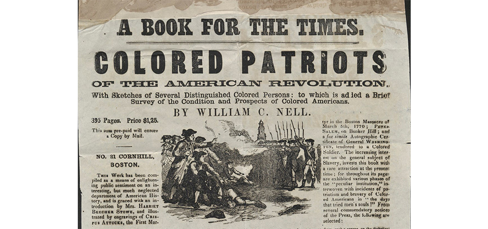 William Cooper Nell. The Colored Patriots of the American Revolution