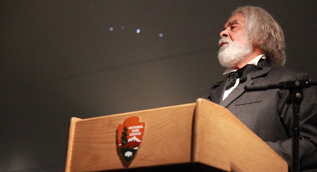 Frederick Douglass living historian Living historian portraying Frederick Douglass