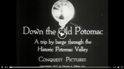 Screenshot image from the "Down the Old Potomac" video from the Library of Congress.