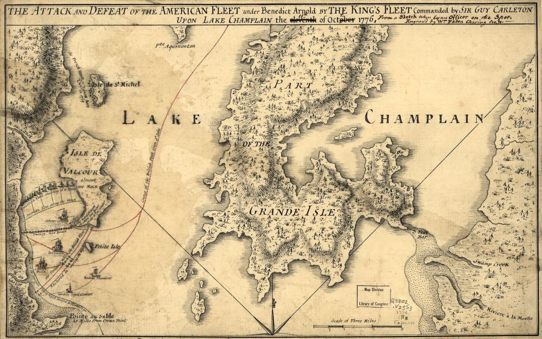 Saratoga and Lake Champlain in history . ga 17 The Fall of