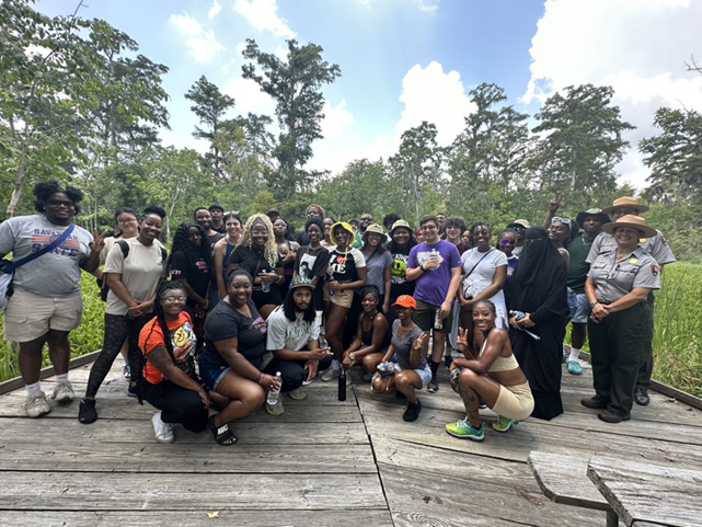 Group photo outside