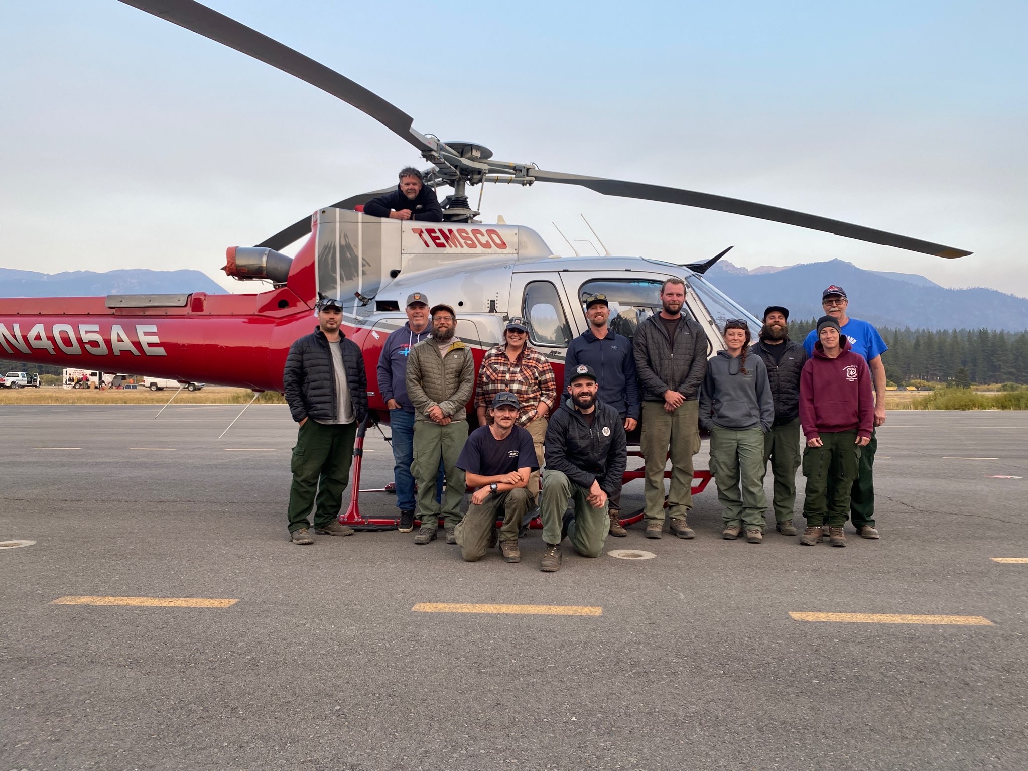 Helicopter module featuring an AFS/BLM helicopter with BLM, Forest Service and Park service crew.