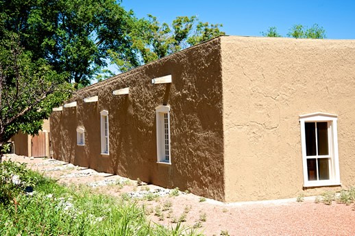 The 1860 Gutiérrez-Hubbell House in the South Valley of Albuquerque, New Mexico. Photo © Jack Parsons