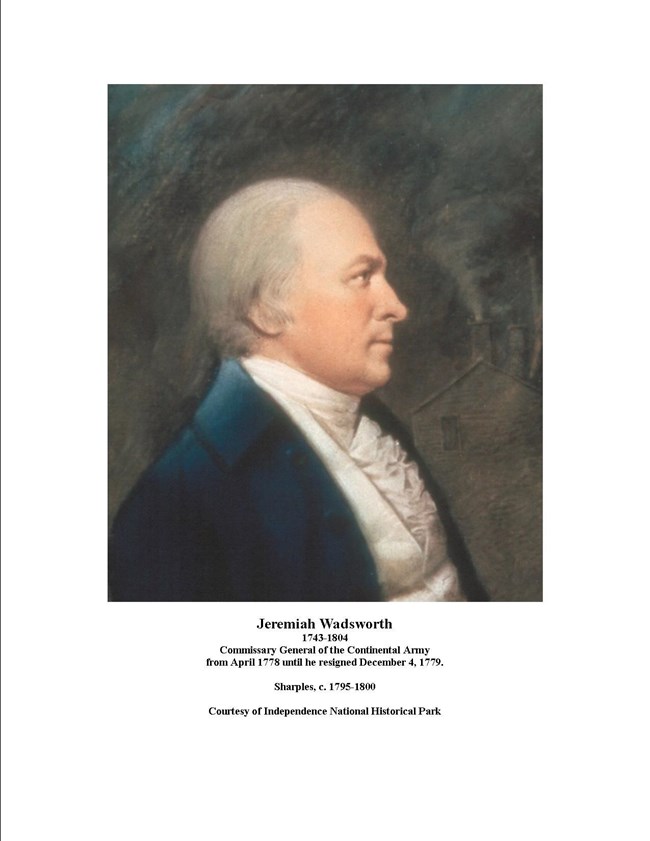 painting, portrait of Jeremiah Wadsworth, Commissary General