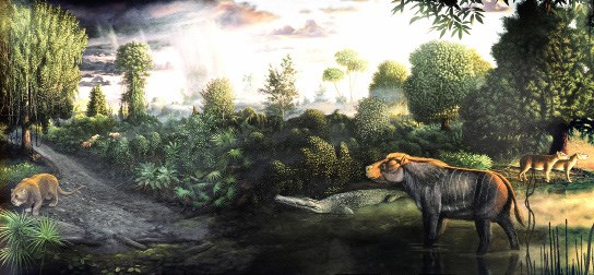 Illustration Illustration of prehistoric life