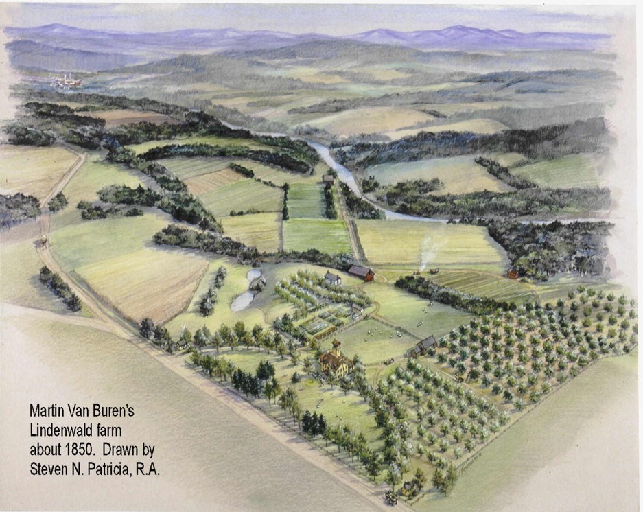 MVB Aerial of Lindenwald 2024 Aerial sketch of Lindenwald.